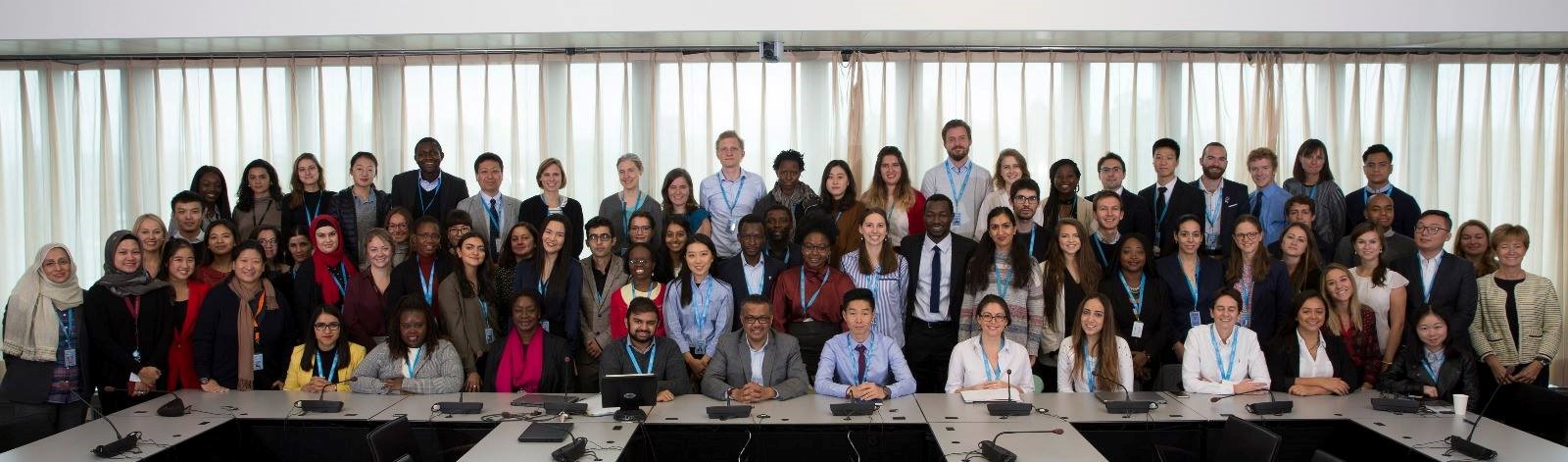 HQ interns meeting with the WHO DG