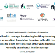 ISQua adds our voice to #WHA76 Statement on Universal Health Coverage