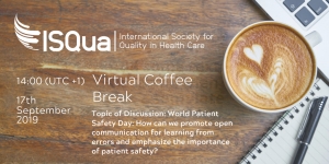 World Patient Safety Day 2019 - Virtual Coffee Break