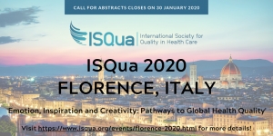 Join ISQua in Florence, Italy for #ISQua2020