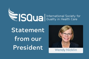 Together we are stronger - Statement from ISQua&#039;s President