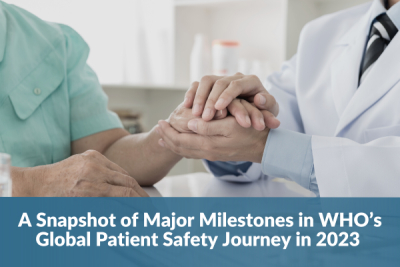 A Snapshot of Major Milestones in WHO’s Global Patient Safety Journey in 2023